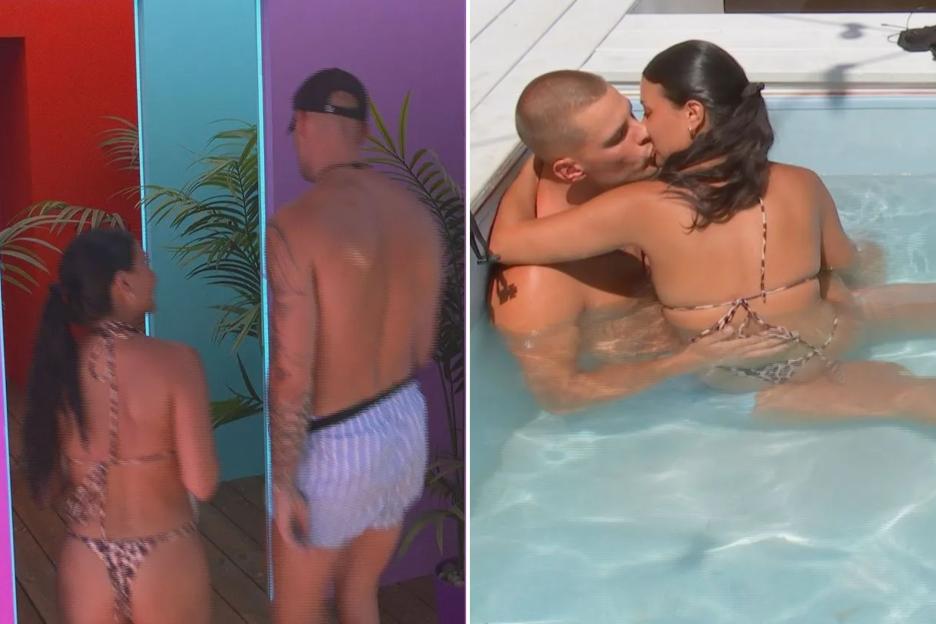 Love Island shock as 2 Casa Amor stars strip off and mount each other in hot tub for steamy kiss despite NEVER speaking