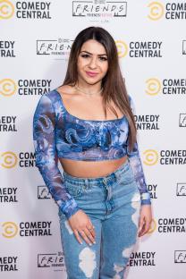 Claudia Fragapane at the Friends Festive VIP launch party.