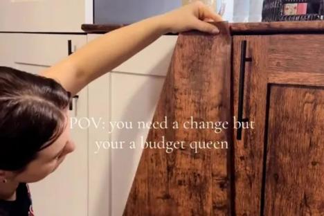 I wanted to redo my kitchen but am a budget queen & did it for £30, people called it ‘70s’ & a cleaner said it’s ‘gross’