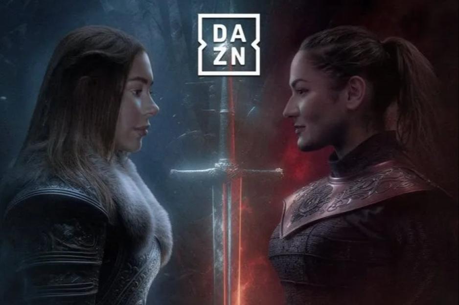 Promotional poster for a boxing match between Demi Sims and Nadeshi Hopkins.