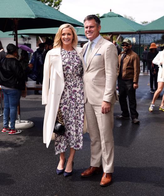 Gabby Logan and Kenny Logan at the 2024 Wimbledon Championships.