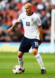 Jonjo Shelvey, England U21, in action.