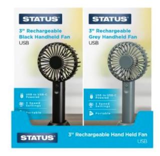 Packaging showing a black and a grey 3