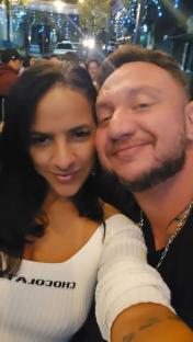 Selfie of a couple.
