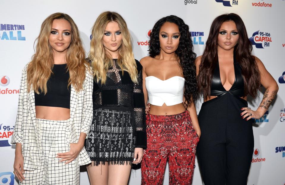 Jade Thirlwall, Perrie Edwards, Leigh-Anne Pinnock, and Jesy Nelson from Little Mix.
