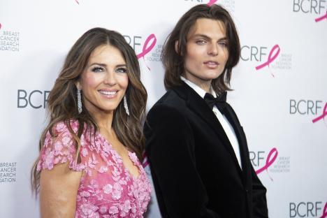 Elizabeth Hurley and Damian Hurley at the Breast Cancer Research Foundation's Hot Pink Party.