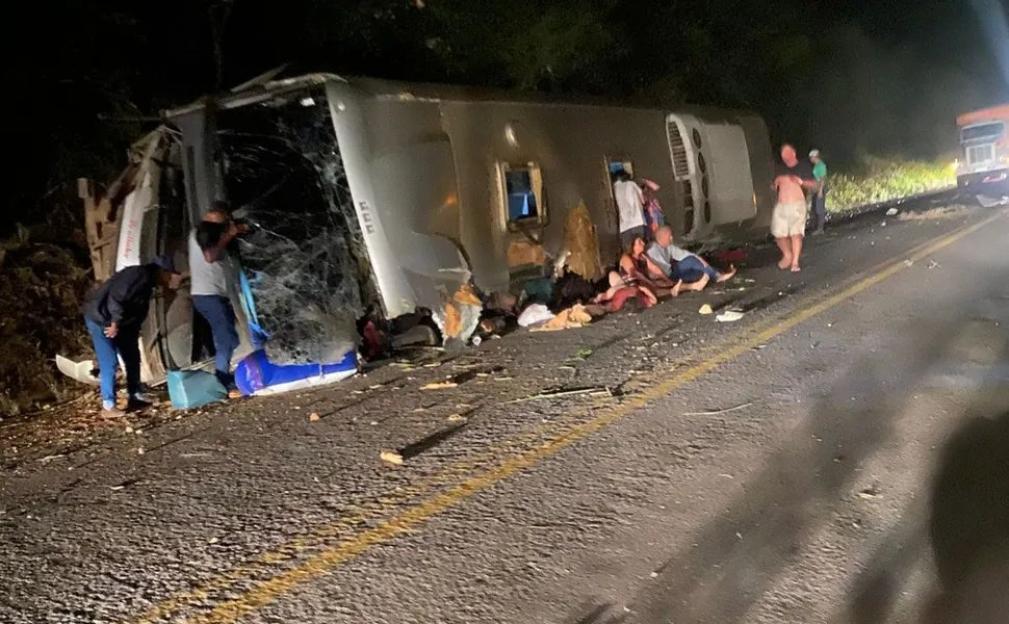 Bus crash in Brazil