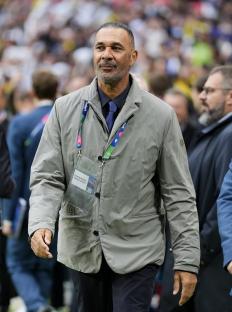 Ruud Gullit at the UEFA Champions League final.