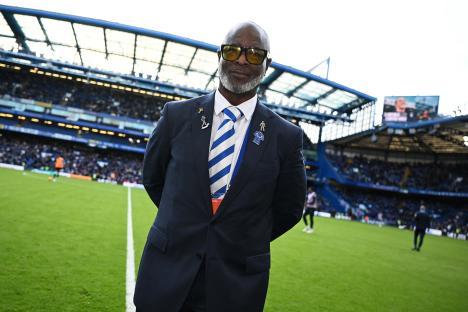 Paul Canoville, former Chelsea player, at Stamford Bridge.