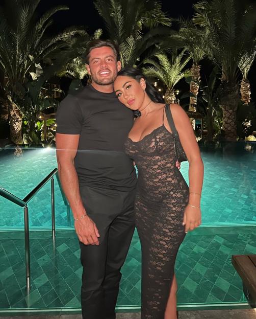 Sophie Kasaei and Jordan Brooks on holiday.