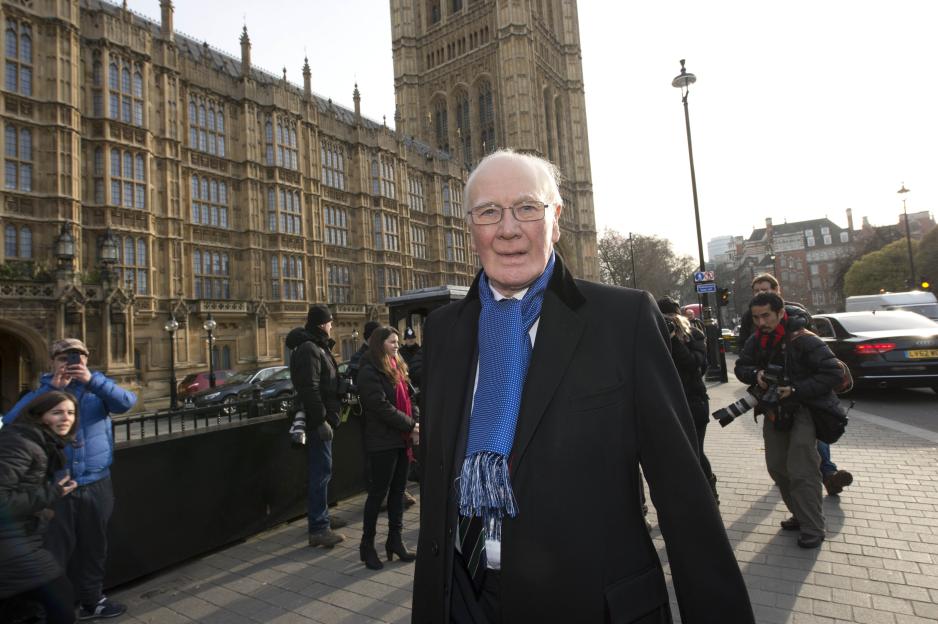 Sir Walter Menzies Campbell outside the House of Lords.