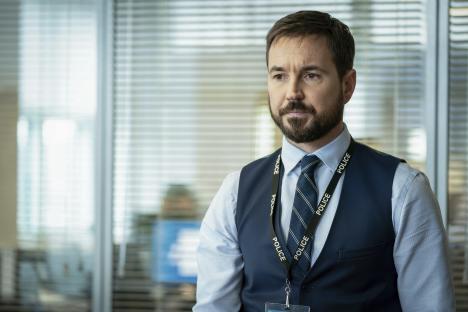 Martin Compston in a scene from the BBC police drama series