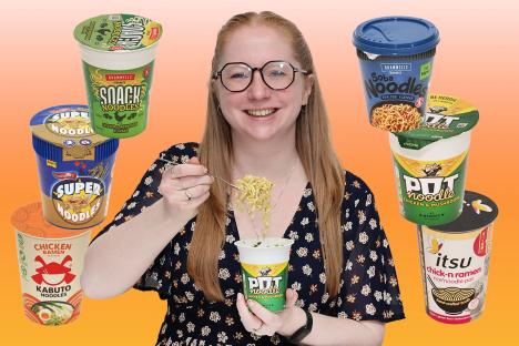 I tried all the supermarket Pot Noodles – £1 winner looks VERY bland but is tasty, filling and impressive for the price