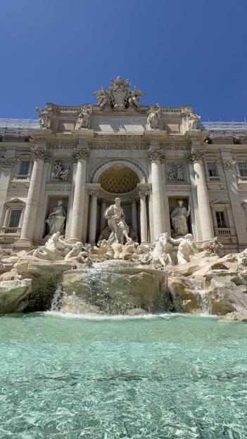 Trevi Fountain in Rome.