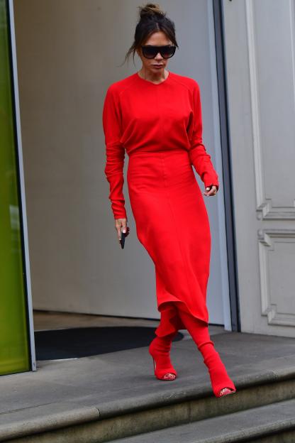 Excl - Victoria Beckham's Red Display