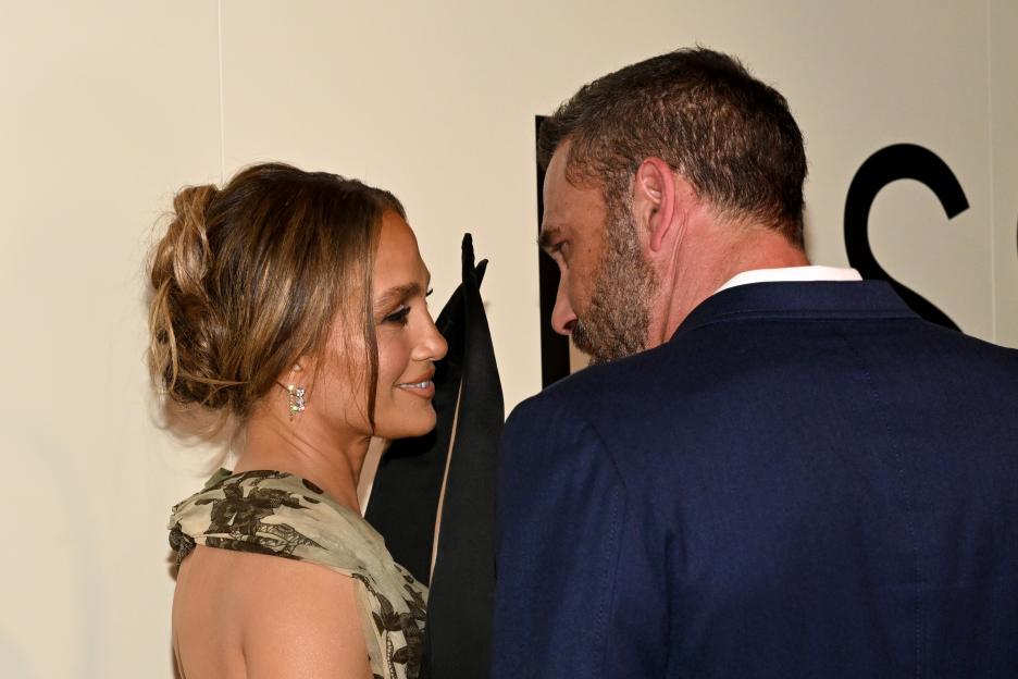 Jennifer Lopez and Ben Affleck at the "Kiss Of The Spider Woman" screening.