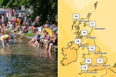 UK weather: Britain warmer than Ibiza this weekend before temperatures hit 22C as spring finally arrives