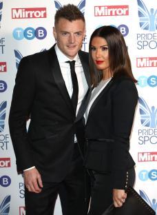 Jamie and Rebekah Vardy at the Pride of Sport Awards.