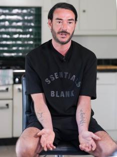 Jack Tweed in an interview at his home.