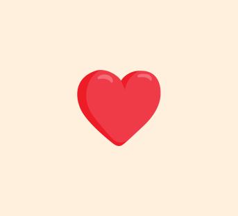 Illustration of a red heart.