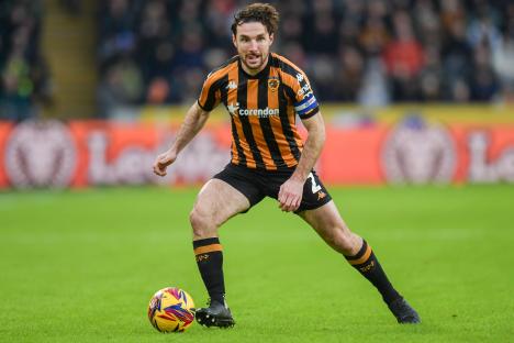 Lewis Coyle of Hull City playing soccer.