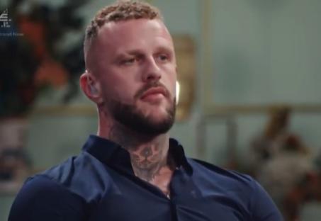 Sacha from Married at First Sight, looking serious.