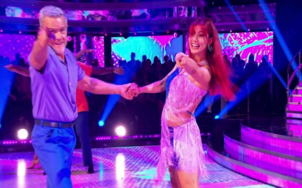 Stefan Dennis on Strictly with a partner.