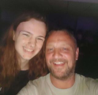 Photo of Robin Reed and his son Owen.