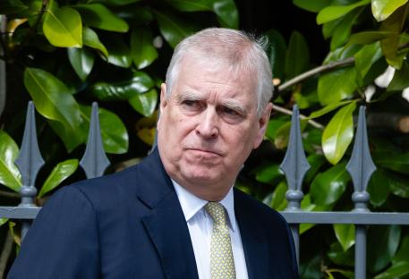 Prince Andrew, Duke of York, at an Easter service.
