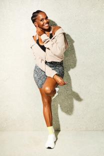 Oti Mabuse in athletic wear.