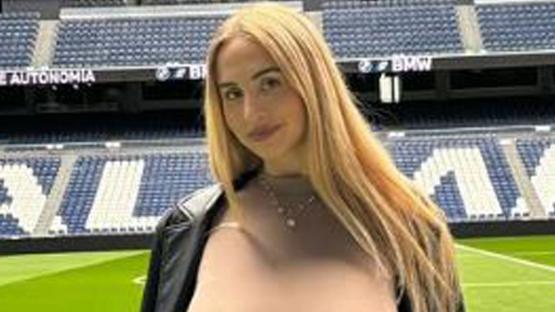 Glamorous Real Madrid TV presenter wears see-through top at Copa del Rey semi-final after landing new job
