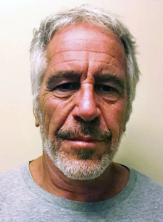 Headshot of Jeffrey Epstein.