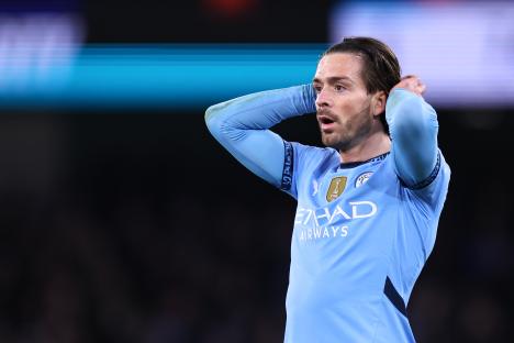 Jack Grealish of Manchester City during an FA Cup match.