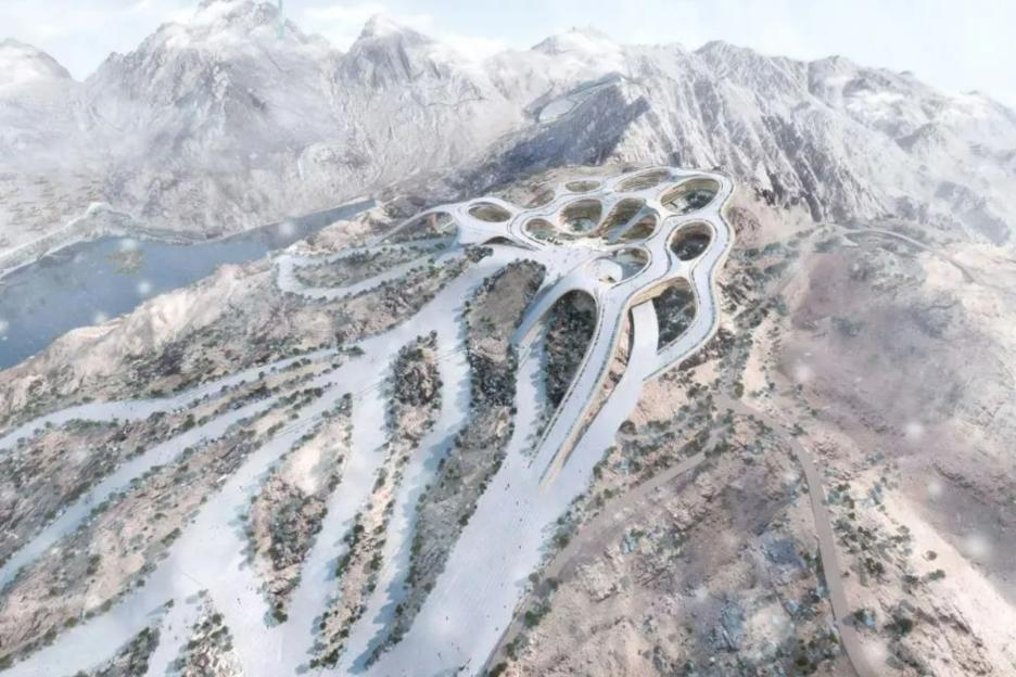 Saudi Arabia ‘struggles to build ski resort’ in middle of desert for winter games as part of £373bn blood-soaked NEOM