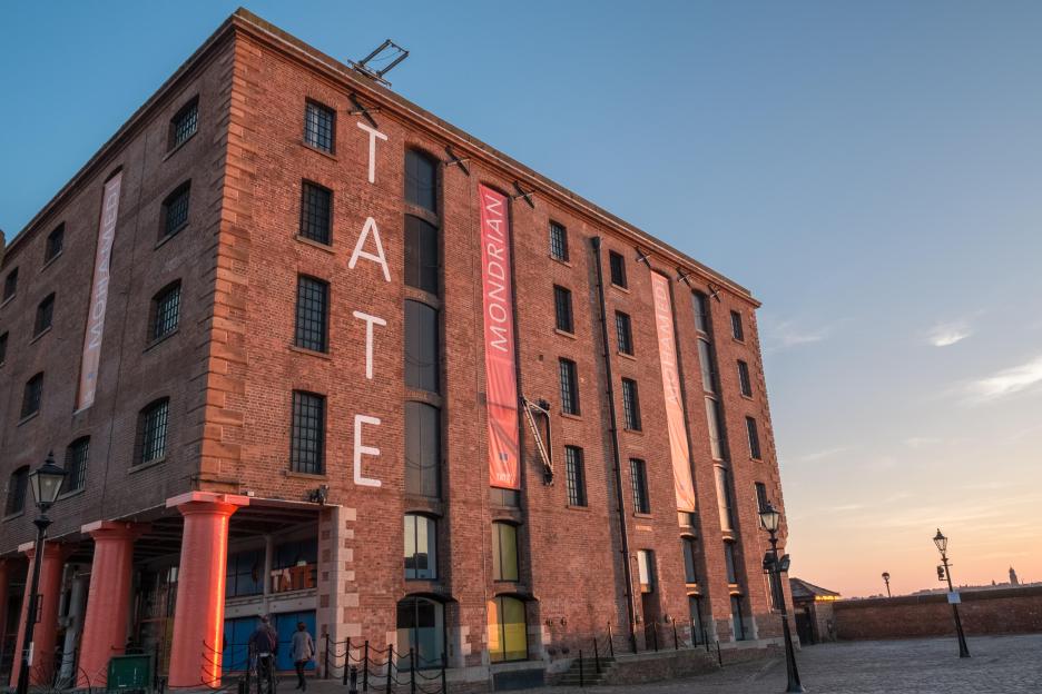 Tate Liverpool art gallery at Albert Dock.