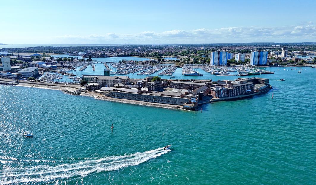 Fort Blockhouse in Portsmouth Harbour.
