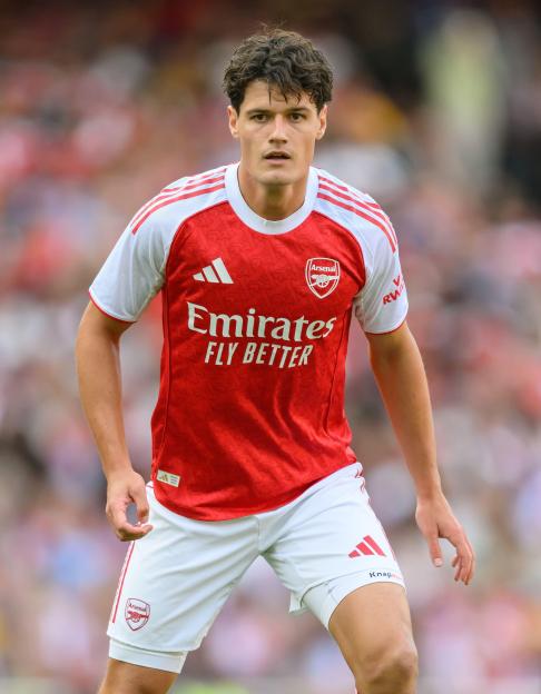Arsenal's Christian Norgaard in action at the Emirates Stadium.