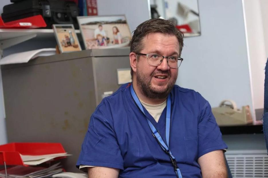 Photo of Neil Hopper, a surgeon at The Royal Cornwall Hospital.