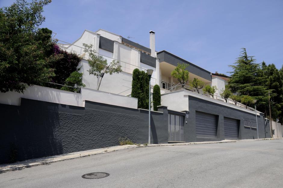 Facade of Shakira and Gerard Pique's house in Esplugues, Barcelona, Spain.