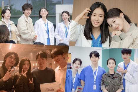 “Resident Playbook” Cast Warms Hearts Behind The Scenes With Special Cameos From “Hospital Playlist” Stars