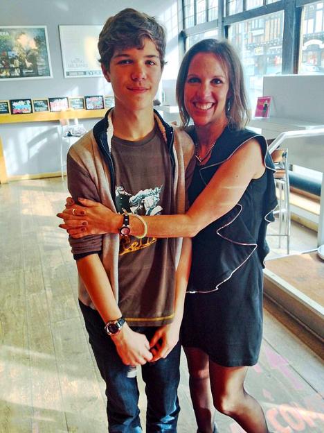 Photo of Breck Bednar with his mother, Lorin Lefave, a year before his murder.