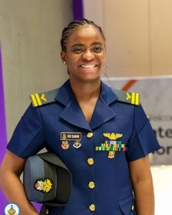 Nigerian Fighter Pilot Kafayat Sanni Honoured for Academic Excellence in Ghana