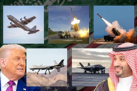 Reaper drones, Patriot missiles and F-35 stealth fighter jets…what is set to be Trump’s $142bn Saudi arms deal war chest