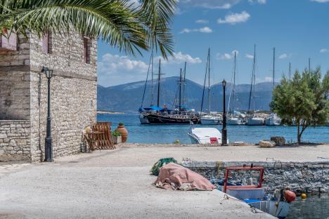Pretty European ‘floating village’ with quiet beaches and a picturesque port