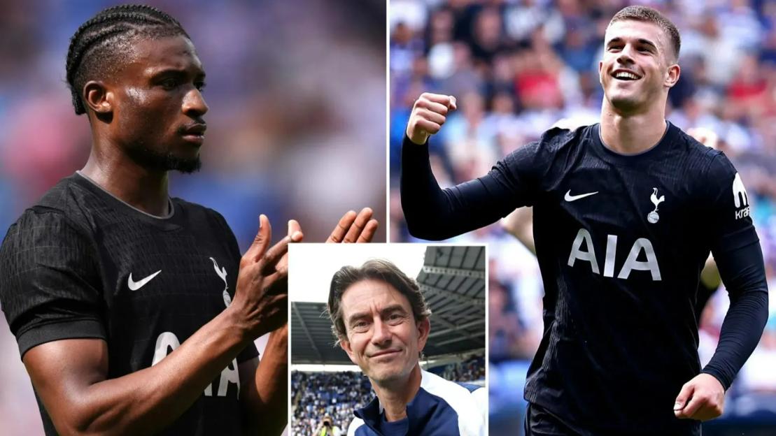 Reading 0 Tottenham 2: Frank makes ELEVEN changes at half-time of first match as new-boys Vuskovic and Kudus shine