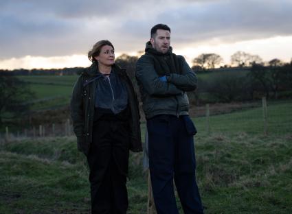 Moira Dingle and Ross Barton react to news of a half-brother.