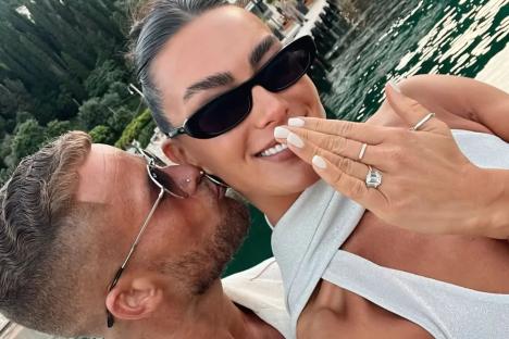 Gladiators star ENGAGED as she shares first pics of the ring and romantic Corfu proposal