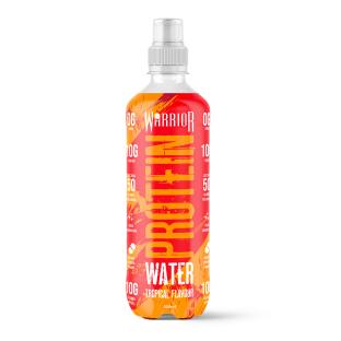 Warrior Protein Water bottle, tropical flavor.