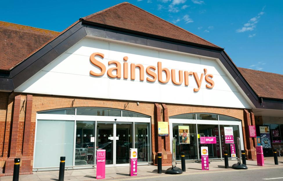 Sainsbury's supermarket in Bridgwater, UK.