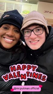 Alison Hammond Valentine's selfie with toyboy boyfriend David Putman https://www.instagram.com/alisonhammond55/